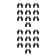 thumbnail image 3 of Guante de protección de trabajo Minnieouse Negro Gris Blanco XS S M L 10 pares, 3 of 6