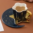 thumbnail image 4 of Paquete de 4 Tazas Y Platillos de para El Té , Juego de Posavasos de Taza de Café de Y Estrella, Taza de Café Y Baoblaze plato de café, 4 of 8