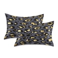thumbnail image 2 of Golden Leopard Print Pattern Queen Size Satin Pillowcase 30''x20'' Double-Sided Print Soft Wrinkle Resistant, 2 of 9