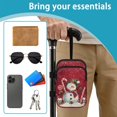 thumbnail image 6 of COEQINE Crutch Bag for Women, Elbow Crutch Pouch Snowman Candy Cane Red Broken Leg Crutch Bag, Walking Cane Bag, Forearm Crutch Attachment, Lightweight, for Adults Elderly, 6 of 7