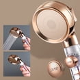 thumbnail image 4 of Modern 3 Modes Shower Head Turbo Filter High Pressure Clear Spa Rain Golden High Pressure Bathroom Accessory Faucet Accessories (Silver,3 inch), 4 of 7