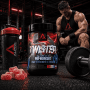 Twister Pre-Workout Powder - Bomb Blast, 375mg Caffeine, 3.2g Beta-Alanine, 25 Servings