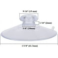 thumbnail image 2 of Large 10 Piece Value Pack Clear Plastic Suction Cup with Removable Hook 1 5/8\\, 2 of 4