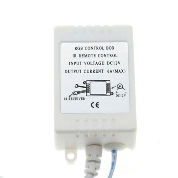 Papaba 24 Key Remote Controller,24 Key IR Remote Controller for RGB 3528 5050 5630 LED Light Strip Two Outputs