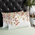 thumbnail image 4 of Fall Leaves Throw Pillow Cover 20 x 36 Inch Decorative Pillow Cover Country Watercolor Orange Eucalyptus Plants Lumbar Pillowcase Seasonal Rectangle Cushion Case for Couch Sofa Bed Living Room, 4 of 7