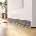 thumbnail image 3 of Door Sweep for Bottom of Door White Bristle Weather Stripping Door Seal for Interior Exterior Doors 1 Pack, 3 of 4