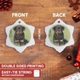 thumbnail image 3 of 3drose, Rottweiler Puppy, 3 inch Snowflake Porcelain Ornament, 3 of 7