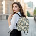 thumbnail image 6 of FORMRS Mini Backpack Purse for Women Quilted Travel Daypack Casual Shoulder Bag, Sage Green Flower Pattern, 6 of 7
