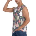 thumbnail image 3 of Bingfone Llamas Pattern Men's Tank Tops Workout Sleeveless Tee Shirts Running Beach Tanks for Men-X-Large, 3 of 7
