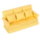 thumbnail image 3 of Mini sofá para casa de muñecas 1:12 con 3 uds. De almohada, muebles de sala de estar, accesorios de decoración para casa de muñecas de madera, amarillo, 3 of 10