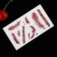 thumbnail image 4 of De Halloween Horror Sangrado Costura Cicatrices Pegatinas Diy Halloween Suministros Horror Tatuaje Pegatinas Para Fiesta De Cosplay Noticed HA043583-04, 4 of 6