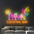 thumbnail image 4 of Handmadetneonsign Cocktail Bar Neon Sign, Cocktail Wine Wall Art Decor, Bar Club Logo Wall Decor, 4 of 5
