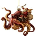 thumbnail image 2 of Ktoot Christmas Octopus Ornament–Hand-Painted Beach Christmas Ornament, Unique Deep Sea Christmas Tree Ornament with Metallic Hanging Cord,Acrylic nautical decorations, Gift for Ocean Lovers, 2 of 9