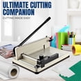 thumbnail image 2 of Guillotine Paper Cutter 17" A3 Professional Industrial Heavy Duty Scrapbooking Metal Base Trimmer Machine 400 Sheet Capacity for Office Commercial Photocopy Printing Shop, 2 of 9