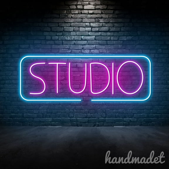 Handmadetneonsign Studio Neon Sign, Music Studio Led Light, Open Welcome Wall Art Decor, Store Wall Decor 53688