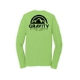 thumbnail image 2 of Gravity Outdoor Co. Chemise à Manches Longues Performance - Lime - Logo Noir - 2TG, 2 of 2