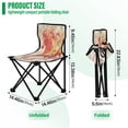 thumbnail image 3 of BZSMCE Camping Chairs Modern The Horse Of Flames Pattern Folding chair, 3 of 8