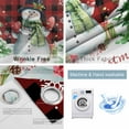 thumbnail image 2 of Fsddascl Christmas Snowman Blackout Curtains for Bedroom/Living Room, Thermal Insulated Kitchen Curtains, Red Black Check Xmas Tree Snowflake Grommet Darkening Window Treatment Drapes 42"x63"x2, 2 of 6