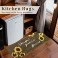 thumbnail image 4 of Sunflower Kitchen Mat Set of 2, Yellow Sunflower Kitchen Rugs and Mats Non-skid Washable Kitchen Floor Mats for in Front of Sink, Country Farmhouse Sunflower Kitchen Decor and Accessories(Brown), 4 of 6
