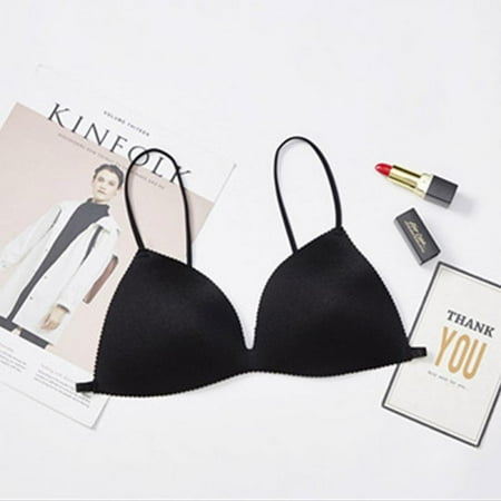 

FNNMNNR Women‘s Sheer Marquisette Lightly Lined Demi Bra Classic French Triangle Cup Black