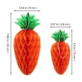 thumbnail image 2 of VORCOOL 6Pcs Easter Honeycomb Carrot Ornaments Hanging Party Decor Assorted Colors, 2 of 8