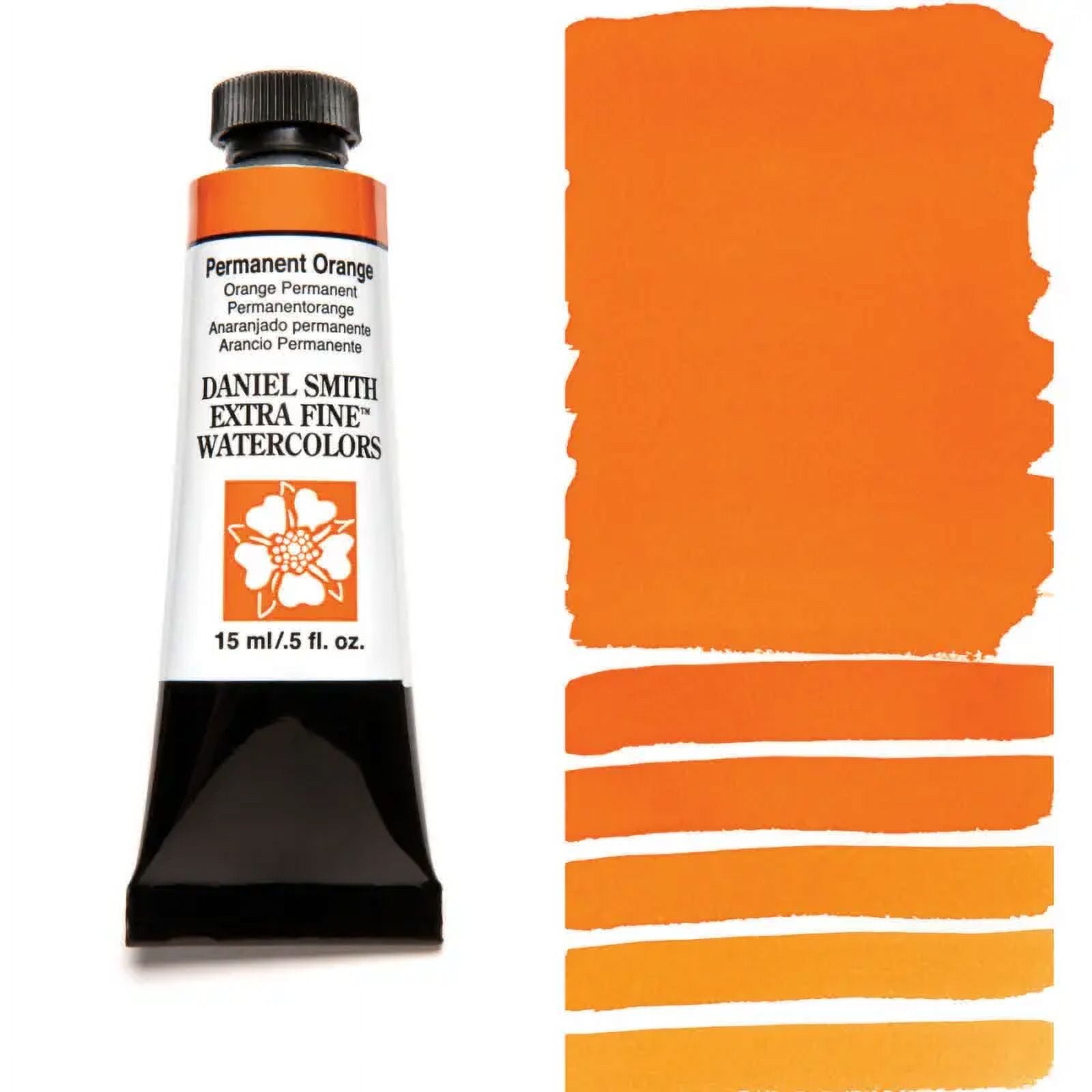 Daniel Smith Extra Fine Watercolor, 15 ml, Permanent Orange
