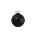 thumbnail image 5 of Northlight Shiny and Matte Glass Ball Christmas Ornaments - 1.5" (40mm) - Black - 10ct, 5 of 7