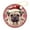 pattern-1, variant on Christmas Pattern Pug Dog Christmas Ceramic Ornament Red Santa Hat Dog Style Christmas Tree Ornaments for Christmas Tree Decoration Xmas Party Decorations Holiday Present