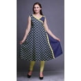 thumbnail image 2 of Bimba Robe d'Été Indienne Imprimée Style Angrakha pour Femmes Tunique Ethnique, 2 of 6