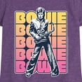 thumbnail image 3 of David Bowie - Bowie Stacked - Toddler & Youth Girls Short Sleeve Graphic T-Shirt, 3 of 5