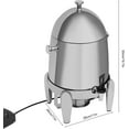 thumbnail image 4 of 3.2 Gallon/12L Beverage Dispenser Stainless Steel Coffee Chafer Urn with Fuel Holder Drink Dispenser with Stand Ice Container Spigot Hot & Cold Drinks for Party Catering Buffet Banquet, 4 of 18