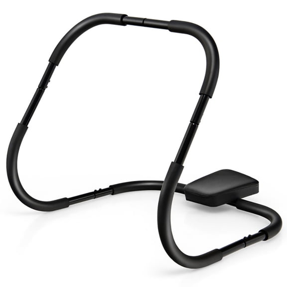 Topcobe Portable AB Trainer Fitness Crunch Workout Exerciser with Headrest, Abdominal Machine Exercise Crunch Roller, Black