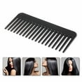 thumbnail image 2 of Peine rectangular plano de plástico, peine cuadrado, peine de púas anchas, peine de peluquería, peine para el cabello, peine de masaje, 2 of 8