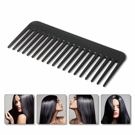 Wide Tooth Comb Hair Brush, Detangling Hair Comb for Wet Dry Hair, Anti Static Scalp Massage Comb, Large Tooth Styling Comb for Thick Curly Hair