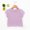 E-574Purple, variant on Toddler Baby Girls T Shirt Short Sleeve Round Neck Solid Color Comfortable Breathable Soft Tee Top For Casual Daily Wear,Blue,18-24 Months