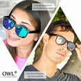 thumbnail image 6 of Flat Retro Sunglasses - Black Frame / Silver Mirror Lens, 6 of 6
