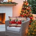 thumbnail image 4 of Outdoor Pillow Covers Waterproof Pillow Cases Protector Xmas Truck Farm Cow Retro Plank Pillowcase Pack of 2 Christmas Tree Buffalo Check Throw Cushion Case for Pation Furniture,Couch,Sofa, 18x18 in, 4 of 9