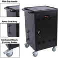 thumbnail image 2 of 30 Device Mobile Charging Laptop & Tablet Storage Carts for Chromebooks and Computers Up to 17 inch Screen, Lockable Mobile Charging Cart Station for School, Office, Black, 2 of 9