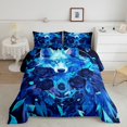 thumbnail image 6 of Exotic Wolf Bed in a Bag King Size Comforter Set 7 Pieces,Rose Flowers Feather Bedding Sets Dream Catchers Bed Set,Wild Woodland Animals Sheet Set with Comforter, 6 of 6