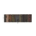 thumbnail image 3 of DecMode 28" x 8" Multi Colored Wooden 14 Hangers Wall Hook, 1-Piece, 3 of 9