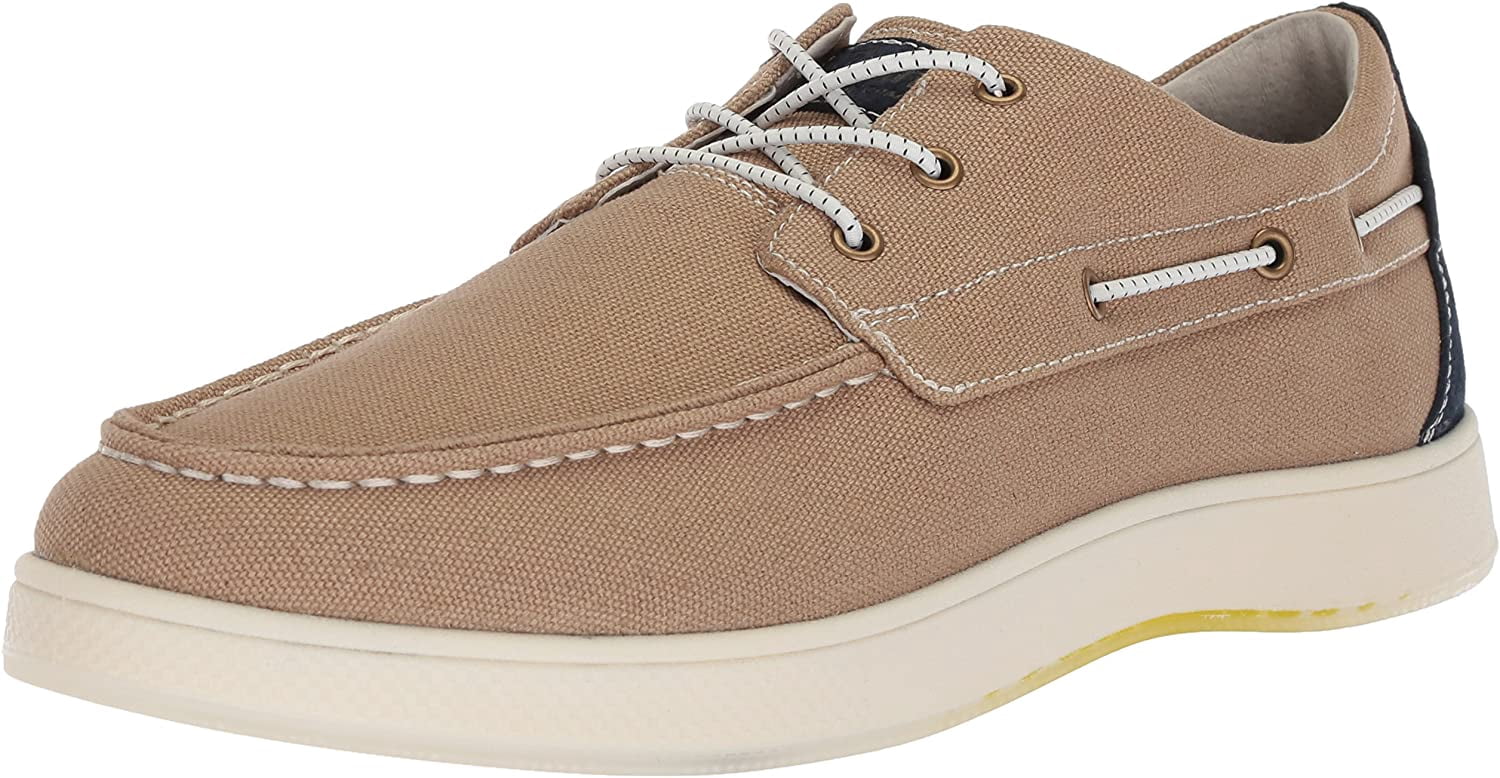 khaki boat shoes