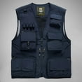 thumbnail image 1 of Men Vest Mesh Jackets with Pockets V-Neck Sleeveless Outdoor Work Fishing Photo Camping, 1 of 7