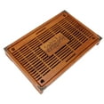 thumbnail image 3 of Simple Tea Tray, Chinese Oak And Plastic Material Gongfu Tea Table Set Lifelike Wooden Tea Tray Easy To Use Chinese Tea Plate Durable Water Storage Type Teaboard, 3 of 8