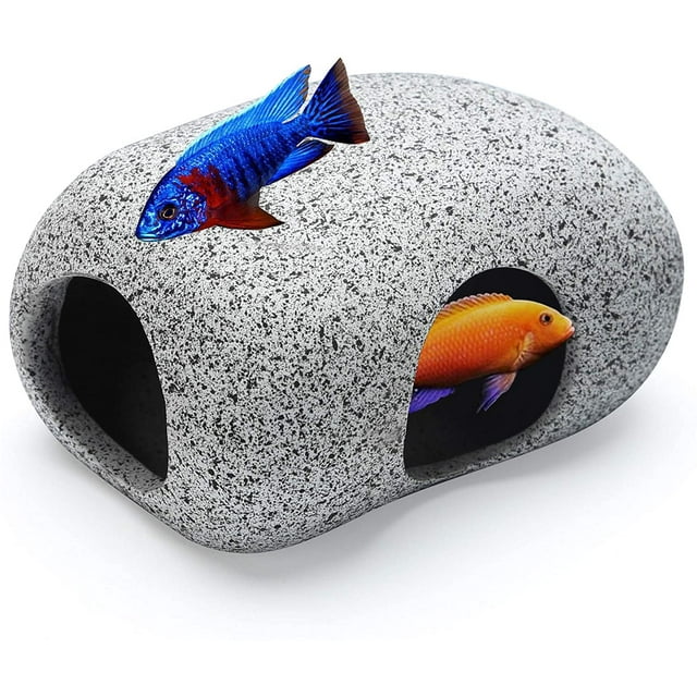 Rocas de acuario para que los peces se reproduzcan, jueguen y descansen, pequeñas piedras decorativas de cerámica para pecera