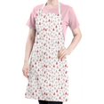 thumbnail image 5 of Red Christmas Tree Apron-Garden Aprons for Women with Pockets-Cotton Linen Waterproof Kitchen Cooking Gardening Aprons Adjustable for Kitchen,Cooking,BBQ and Salon 32"x27", 5 of 7