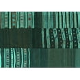 thumbnail image 1 of Ahgly Company Machine Washable Indoor Rectangle Southwestern Turquoise Blue Country Area Rugs, 2' x 3', 1 of 4