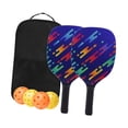 thumbnail image 1 of Almencla Portable Pickleball Paddle Set Gift Lightweight Pickleball Paddle for Indoor And 2 Paddles, 1 of 8