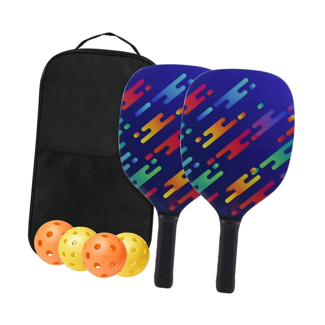 Almencla Portable Pickleball Paddle Set Gift Lightweight Pickleball Paddle for Indoor And 2 Paddles