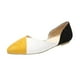 thumbnail image 2 of Zapatos casuales cómodos de empalme de punta estrecha para mujer Zapatos cómodos de tacón bajo Wmkox8yii FOPL1844, 2 of 4
