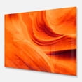 thumbnail image 2 of Designart 'Orange Upper Antelope Canyon ' Landscape Photography Metal Wall Art, 2 of 5